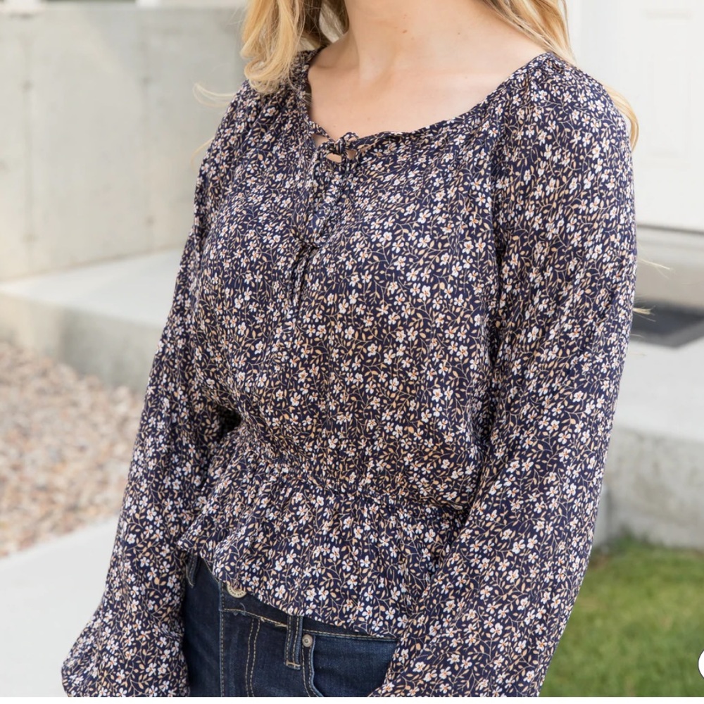 Paper Crane Cropped peplum top